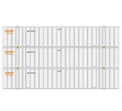 Athearn 40130 HO Scale 53' Stoughton Intermodal Container Optimodal SNLU 3 Pack #1