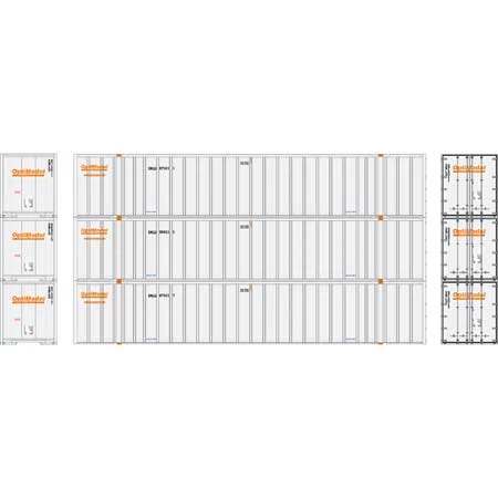 Athearn 40131 HO Scale 53' Stoughton Intermodal Container Optimodal SNLU 3 Pack #2 4 Athearn 40131 HO Scale 53' Stoughton Intermodal Container Optimodal SNLU 3 Pack #2 - Image 2