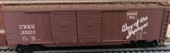 Athearn 5040 HO Scale 50' Automobile Boxcar (Blue Box Kit) CB&Q 48213 - NOS