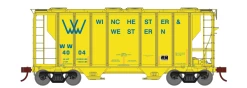 Athearn 63822 HO Scale PS-2 2600 Covered Hopper Winchester & Western WW 4007
