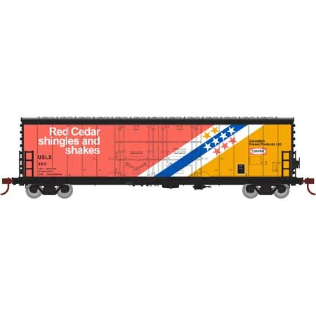 Athearn 67718 HO Scale RTR 50' Evans Double Door Boxcar CanFor USLX 384 3 Athearn 67718 HO Scale RTR 50' Evans Double Door Boxcar CanFor USLX 384