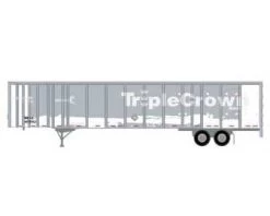 Athearn 72821 HO Scale 53' Wabash Duraplate Trailer TripleCrown MECZ 461650