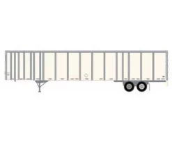 Athearn 72828 HO Scale 53' Wabash Duraplate Trailer Owner Operator F38160