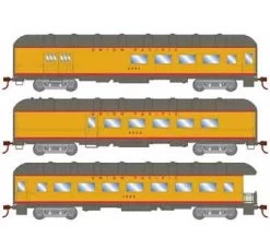 Athearn 73037 HO Scale Arch Roof Passenger 3 Car Set Union Pacific UP