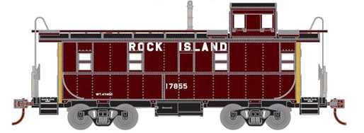 Athearn 74024 HO Scale Cupola Caboose Rock Island RI 17855 - NOS 3 Athearn 74024 HO Scale Cupola Caboose Rock Island RI 17855 - NOS