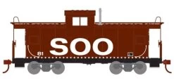 Athearn 74137 HO Scale Wide Vision Caboose SOO Line 81 - NOS