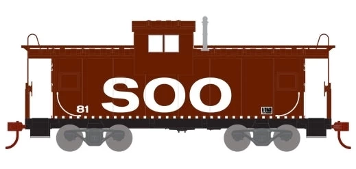 Athearn 74137 HO Scale Wide Vision Caboose SOO Line 81 - NOS 3 Athearn 74137 HO Scale Wide Vision Caboose SOO Line 81 - NOS