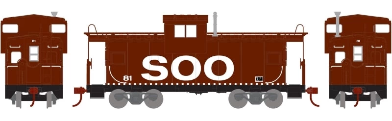 Athearn 74137 HO Scale Wide Vision Caboose SOO Line 81 - NOS 4 Athearn 74137 HO Scale Wide Vision Caboose SOO Line 81 - NOS - Image 2