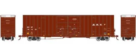 Athearn 75130 HO Scale 60' Gunderson Double Door Hi-Cube Boxcar BNSF 761217 4 Athearn 75130 HO Scale 60' Gunderson Double Door Hi-Cube Boxcar BNSF 761217 - Image 2