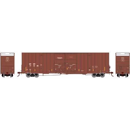 Athearn 75326 HO Scale 60' Gunderson Double Door Hi-Cube Boxcar Mississippi & Tennessee MTNR 175180 4 Athearn 75326 HO Scale 60' Gunderson Double Door Hi-Cube Boxcar Mississippi & Tennessee MTNR 175180 - Image 2