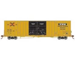 Athearn 75328 HO Scale 60' Gunderson Double Door Hi-Cube Boxcar TTX TBOX 670001