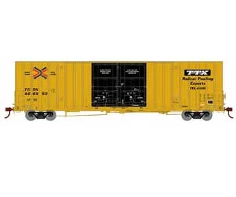 Athearn 75330 HO Scale 60' Gunderson Double Door Hi-Cube Boxcar TTX TBOX 666853 3 Athearn 75330 HO Scale 60' Gunderson Double Door Hi-Cube Boxcar TTX TBOX 666853