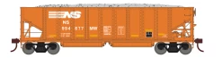 Athearn 7640 HO Scale 40' Ballast Hopper Norfolk Southern MW NS 3 Pack #1