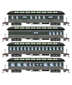 Athearn 84842 HO Scale Overland Passenger Car 4 Pack Union Pacific UP