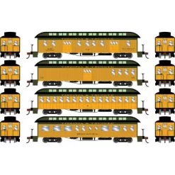 Athearn 84865 HO Scale Overland Passenger Car 4 Pack Virginia & Truckee V&T -Explore Athearn's Exquisite Train Models At athearnoutlet.com! athearn 84865 ho scale overland passenger car 4 pack virginian truckee v t2