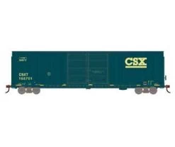 Athearn 90572 HO Scale FMC 60' Double Door Hi-Cube Boxcar Primed For Grime CSX 166701