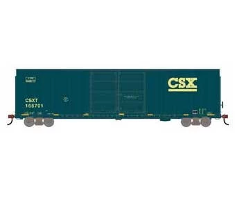 Athearn 90572 HO Scale FMC 60' Double Door Hi-Cube Boxcar Primed For Grime CSX 166701 3 Athearn 90572 HO Scale FMC 60' Double Door Hi-Cube Boxcar Primed For Grime CSX 166701