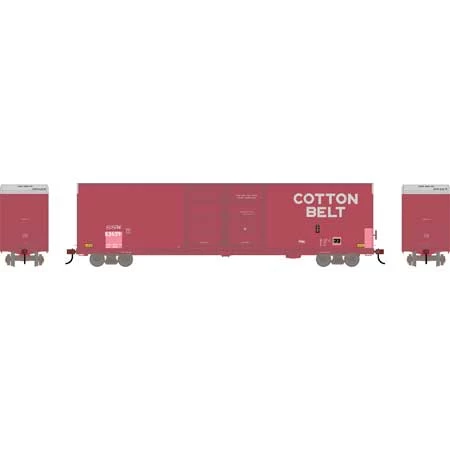 Athearn 90579 HO Scale FMC 60' Double Door Hi-Cube Boxcar Primed For Grime Cotton Belt SSW 62639 4 Athearn 90579 HO Scale FMC 60' Double Door Hi-Cube Boxcar Primed For Grime Cotton Belt SSW 62639 - Image 2