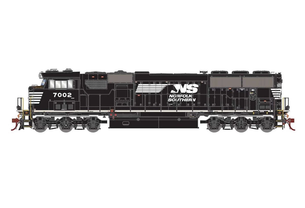 Athearn G65296 HO Scale SD60E Norfolk Southern NS 7002 DCC & Sound 3 Athearn G65296 HO Scale SD60E Norfolk Southern NS 7002 DCC & Sound