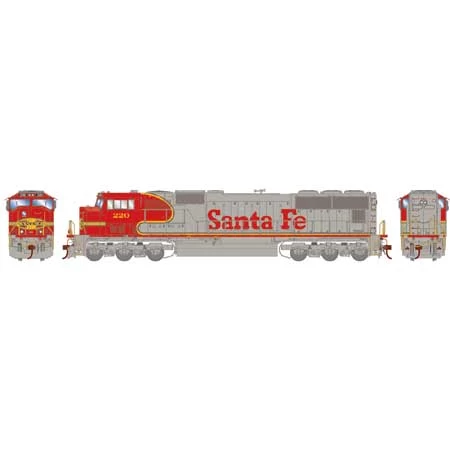 Athearn G71228 HO EMD SD75M Santa Fe ATSF 220 DCC & Sound 4 Athearn G71228 HO EMD SD75M Santa Fe ATSF 220 DCC & Sound - Image 2