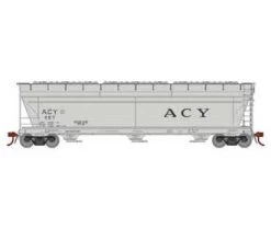 Athearn Genesis G15427 HO Scale ACF 4600 3 Bay Covered Hopper AC&Y 467