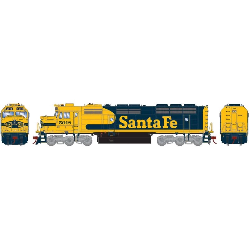 Athearn Genesis G18368 HO Scale EMD F45 Santa Fe ATSF 5918 DCC & Sound 4 Athearn Genesis G18368 HO Scale EMD F45 Santa Fe ATSF 5918 DCC & Sound - Image 2