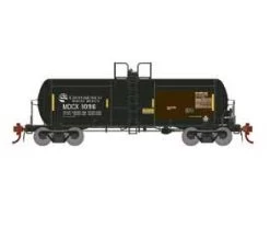 Athearn Genesis G25633 HO Scale 13,600 Gallon Acid Tank Car Black Grupo Mexico MDCX 1096