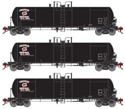 Athearn Genesis G40195 HO Scale GATC 20,000 Gal Tank Car GI GATX 3 Pack