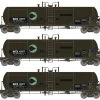 Athearn Genesis G40203 HO Scale GATC 20,000 Gal Tank Car Cargill GATX 3 Pack