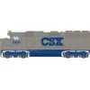 Athearn Genesis G64930 HO Scale GP40-2 "Stealth Gray" CSXT 6441 DCC & Sound