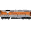 Athearn Genesis G82715 HO Scale EMD GP7 Western Pacific WP 711 DCC & Sound