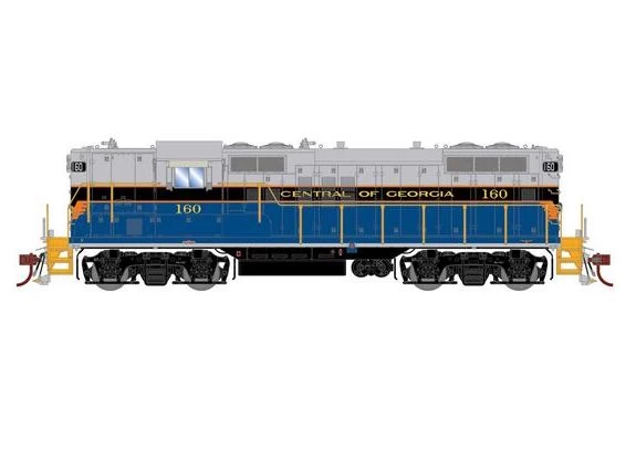 Athearn Genesis G82736 HO Scale EMD GP9 Central Of Georgia CG 160 DC 3 Athearn Genesis G82736 HO Scale EMD GP9 Central Of Georgia CG 160 DC