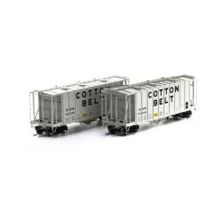 Athearn Genesis G87683 HO Scale GATC 2600 Airslide Hopper Cotton Belt SSW 2 Pack