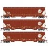 Athearn Genesis G90005 HO Scale Trinity 3 Bay Covered Hopper BNSF "Circle/Cross" 3 Pack #1