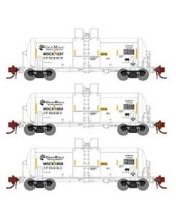 Athearn Genesis GN15312 N Scale 13,000 Gallon Acid Tank Car Grupo Mexico MDCX 3 Pack