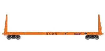 Athearn HO 90545 60' Bulkhead Flatcar Illinois Central Gulf ICG 976996