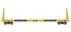 Athearn HO 90555 60' Bulkhead Flatcar Trailer Train TT 90523