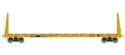 Athearn HO 90558 60' Bulkhead Flatcar TTX Red Logo 81255