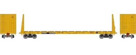 Athearn HO 90558 60' Bulkhead Flatcar TTX Red Logo 81255 4 Athearn HO 90558 60' Bulkhead Flatcar TTX Red Logo 81255 - Image 2