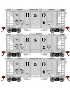 Athearn HO Scale 15414 PS-2 2003 Covered Hopper Baltimore & Ohio B&O 3 Pack