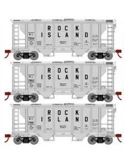 Athearn HO Scale 15423 PS-2 2003 Covered Hopper Rock Island RI 3 Pack