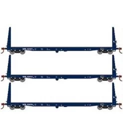 Athearn HO Scale 17226 60' BulkheadFlatcar Montana Rail Link MRL 3 Pack