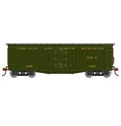 Athearn HO Scale 84708 40' Pfaudler Milk Car Chicago & North Western C&NW 1955