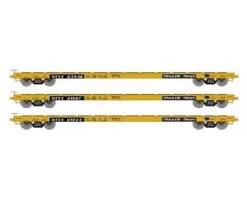 Athearn HO Scale 97065 60' Flatcar Trailer Train "Red Logo" OTTX 3 Pack