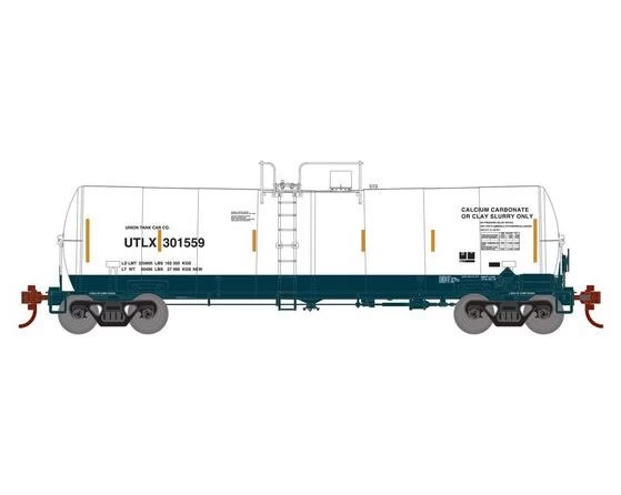 Athearn RTR 16399 HO Scale 16k Clay Slurry Tank Car Union UTLX 301559 3 Athearn RTR 16399 HO Scale 16k Clay Slurry Tank Car Union UTLX 301559