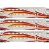 Athearn RTR 28593 N Scale Bombardier Coach Car New Mexico Railrunner NMRX 3 Pack