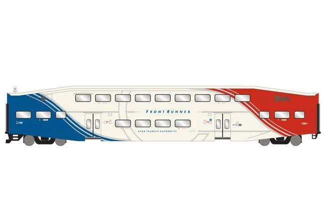 Athearn RTR 29708 HO Scale Bombardier Control Car Utah FrontRunner UTAX 108 3 Athearn RTR 29708 HO Scale Bombardier Control Car Utah FrontRunner UTAX 108