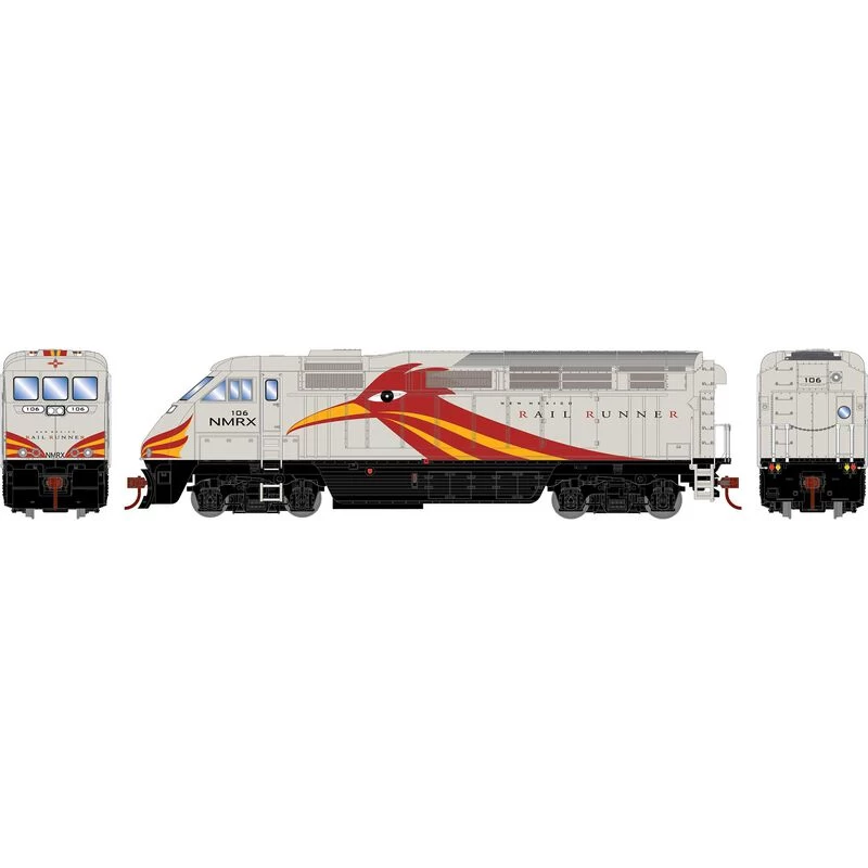 Athearn RTR 64854 HO Scale EMD F59PHI Diesel New Mexico Railrunner NMRX 106 DC 4 Athearn RTR 64854 HO Scale EMD F59PHI Diesel New Mexico Railrunner NMRX 106 DC - Image 2