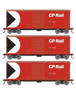 Athearn RTR 67968 HO Scale 40' Modernized Boxcar Canadian Pacific CP 3 Pack