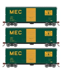 Athearn RTR 67974 HO Scale 40' Modernized Boxcar Maine Central MEC 3 Pack
